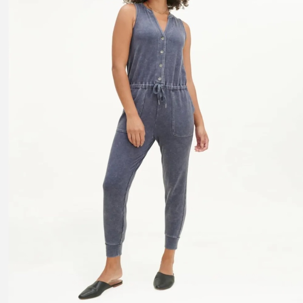 Splendid Sleeveless Charcoal Jumpsuit